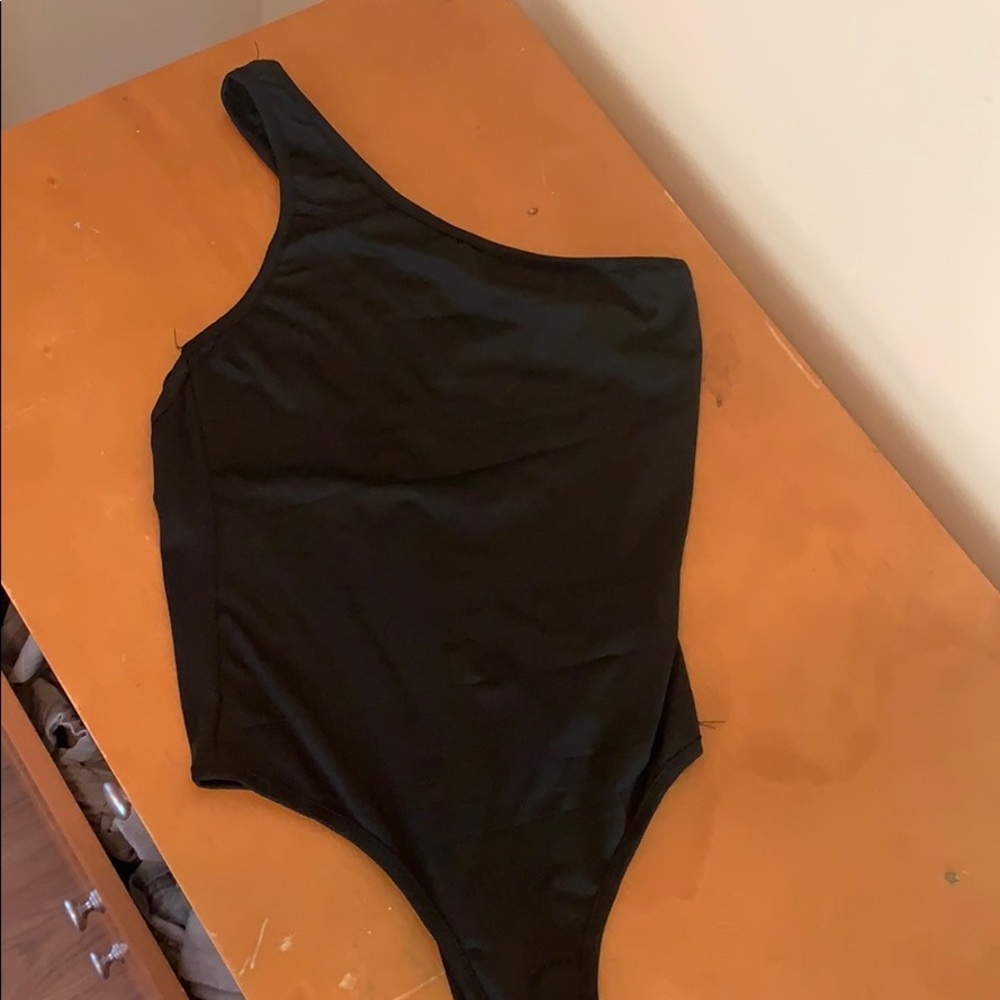 Shein one sleeve bodysuit